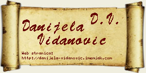 Danijela Vidanović vizit kartica